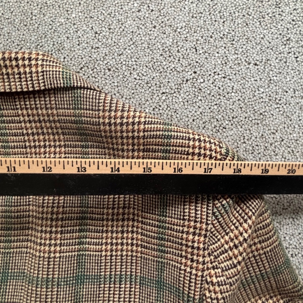 Clipper Craft NY Store 60-70's Blazer 40R Brown Plaid NWT Deadstock Academia - Picture 7 of 12